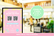 Pastel Scan to Pay Sign, a Stationery Template by SunshineStudioBoutique (Thumbnail 11 of 11)