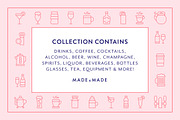 Drinks Line Icons, an Outline Icon by Made by Made (Thumbnail 2 of 7)