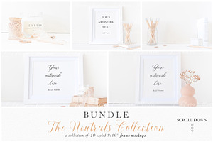 Frame mockup bundle - minimalist