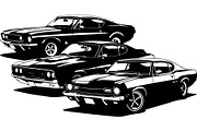 Retro Fast Car Vector SVG Bundle, an Object Graphic by jahid234 (Thumbnail 11 of 13)