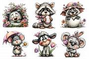 Whimsical Spring Animal Clipart, an Illustration by Daily.Designs (Thumbnail 5 of 8)