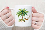 Watercolor Summer Travel Clipart, an Illustration by Sublimation Artist (Thumbnail 5 of 6)