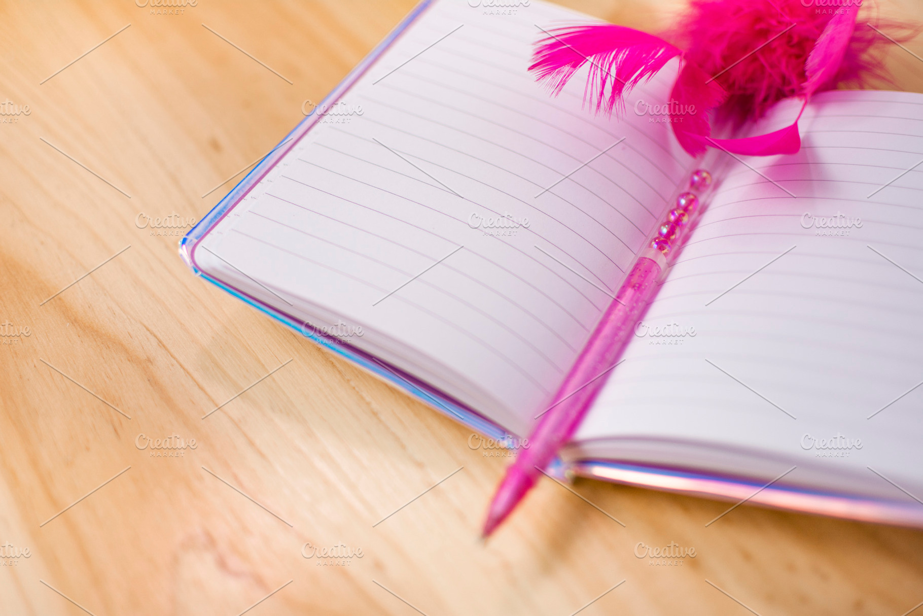 Blank personal diary containing notebook, pen, and paper, an Arts & Entertainment Photo by RaquelVizcaíno