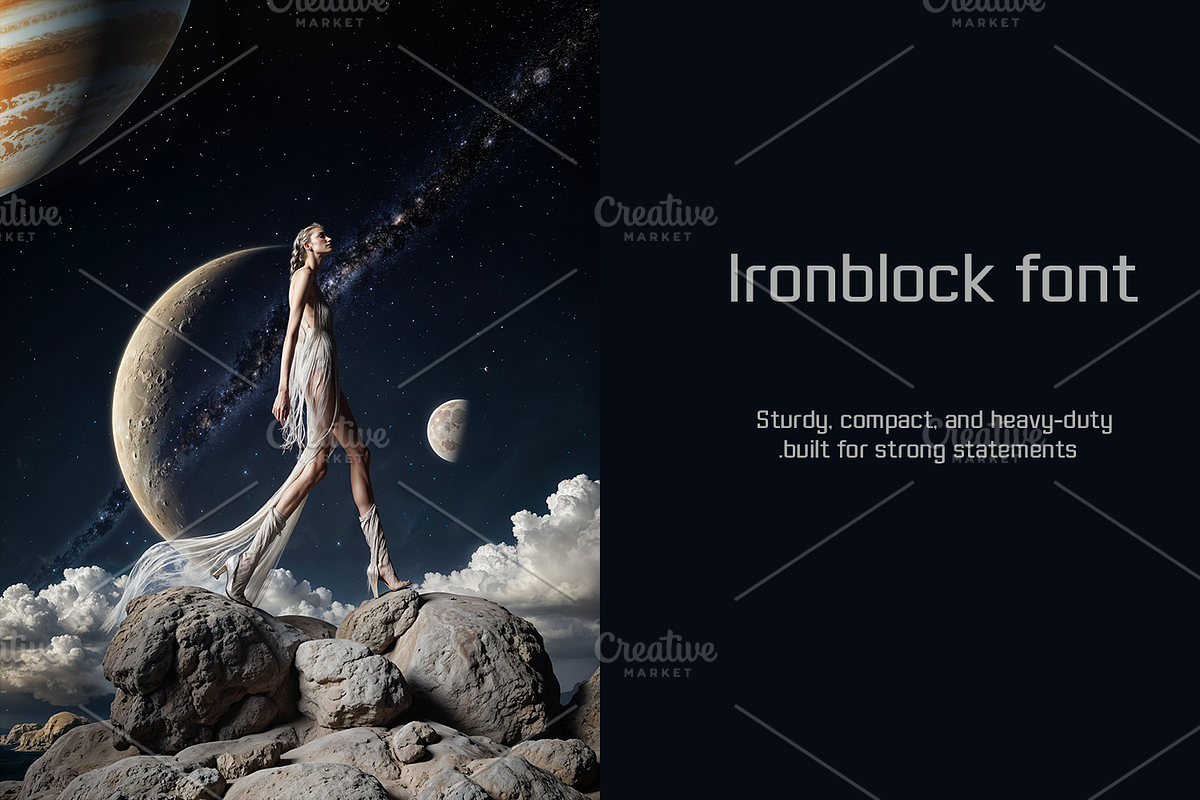 Ironblock font-Regular-0115-25, a Font by canve (Photo 1 of 2)