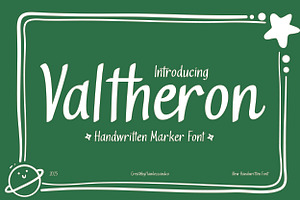 Valtheron - Handwritten Font, a Font by Flawless And Co