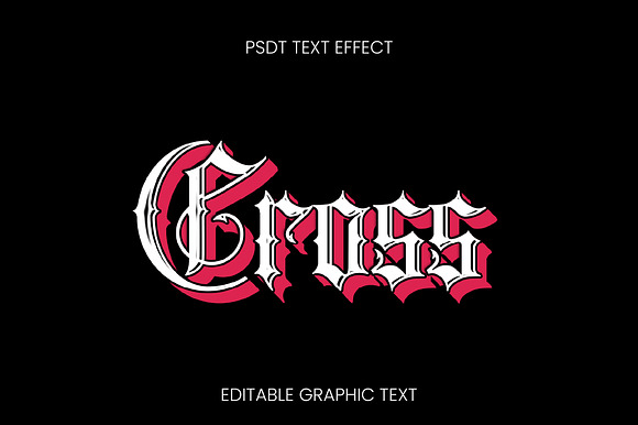 Gothic Shadow 3D Text Effect preview 2
