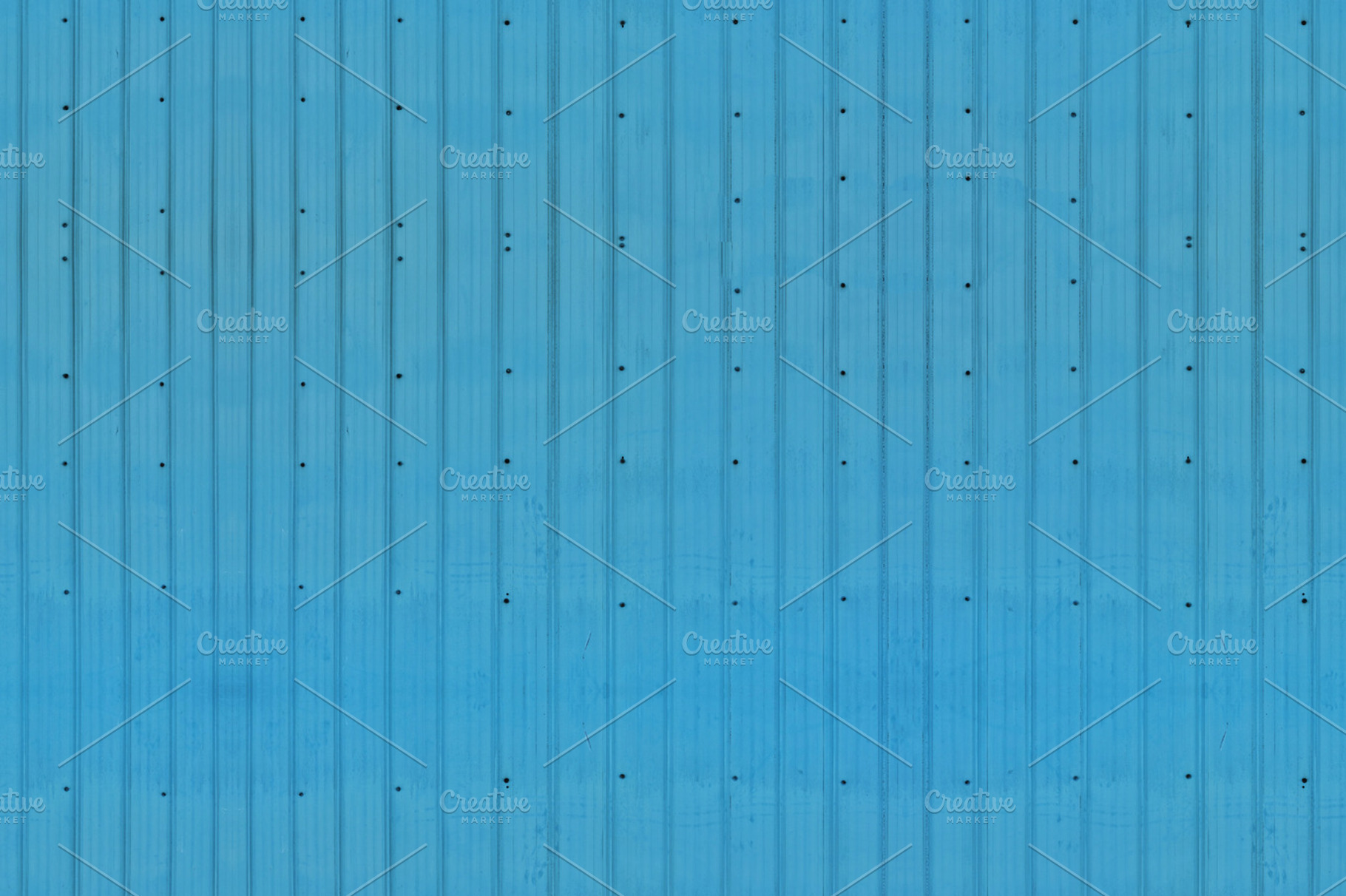 Blue Corrugated Wide Planks