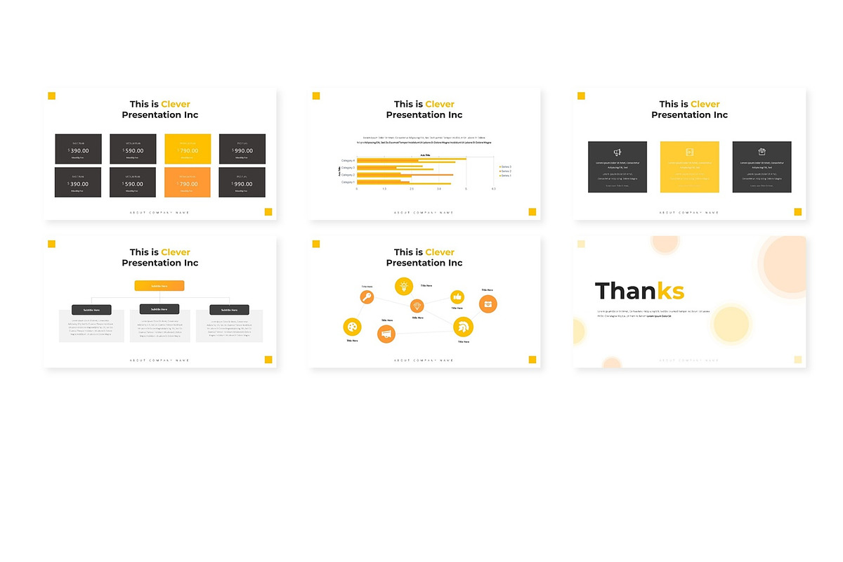 Cleverly - Google Slides Template, a Presentation Template by AQR Studio