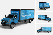 Box Truck Mockup, a Product Mockup by MrLetters (Thumbnail 1 of 5)