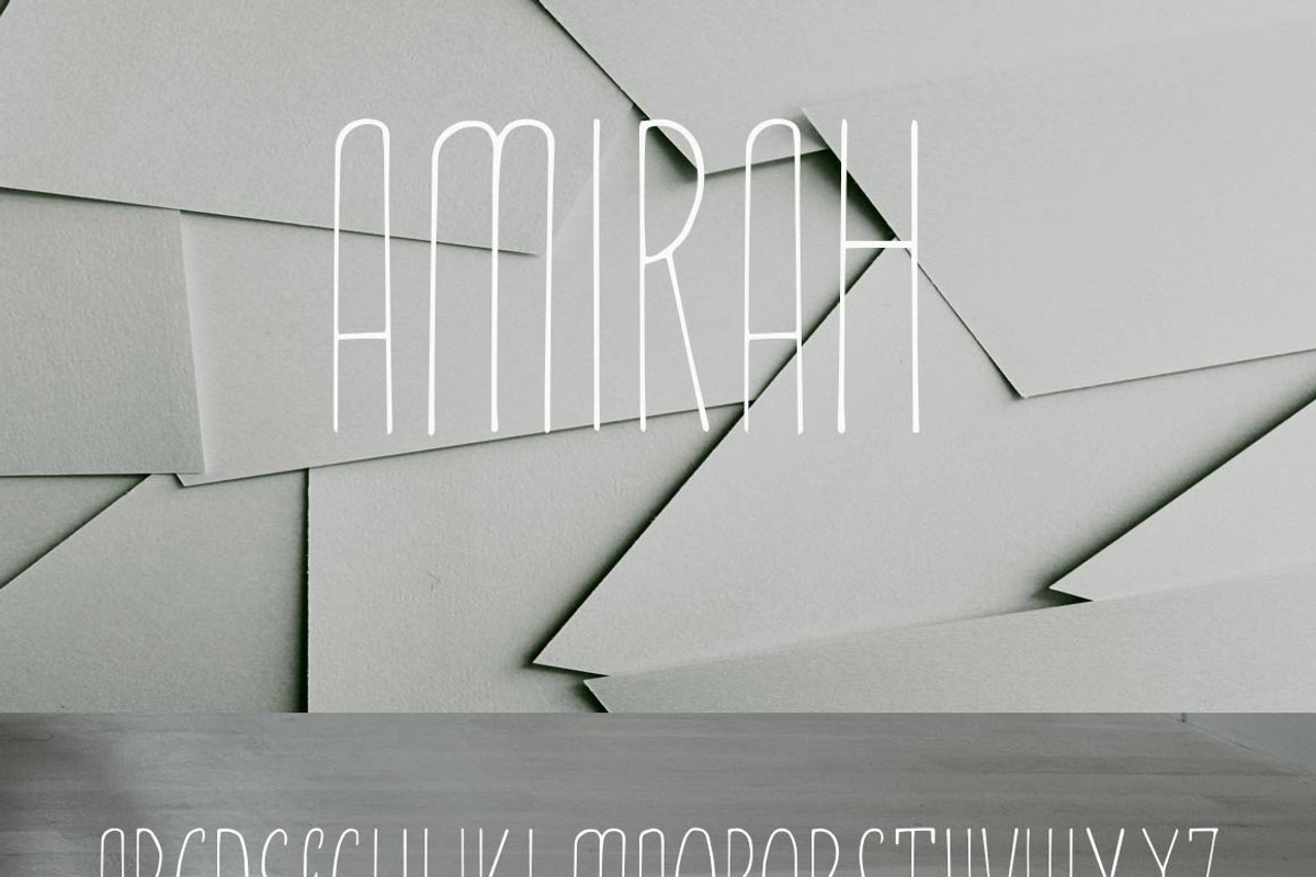 Amirah Display Font preview 5