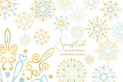 Snowflakes Clipart Collection 01, an Object Graphic by savanamm design (Thumbnail 1 of 4)