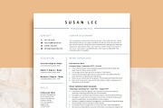 Professional Resume Template Word, a Resume Template by VictoriousVita (Thumbnail 1 of 8)