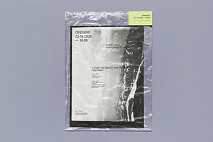 Plastic Sleeve Poster Mockup