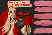 Thick Paint brushes for Procreate, a Brush Add-On by TheWhiteCatLab (Thumbnail 2 of 10)