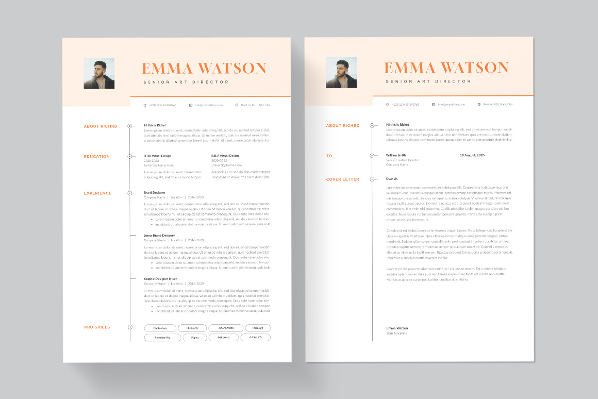 Minimal Resume/CV Template | Word, a Resume Template by HiveArts (Photo 2 of 4)