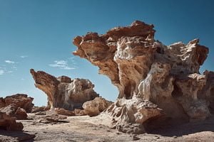 Rock formations in a desert, a Photo by Pavel_design