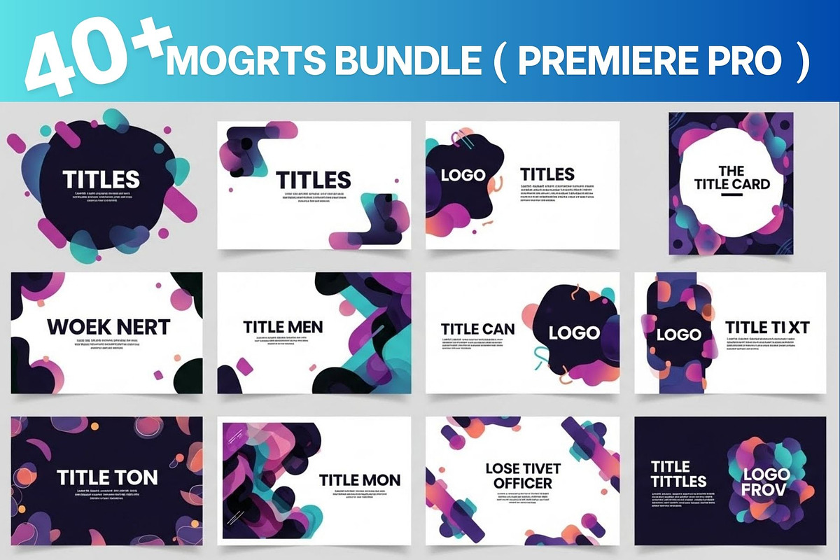 MOGRTs – 40 Motion Graphics Template, a Social Media Template by Crox Studio | Digital (Photo 3 of 11)