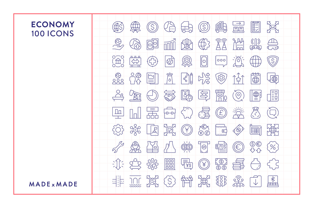 Economy Line Icons, an Outline Icon by Made by Made (Photo 5 of 7)