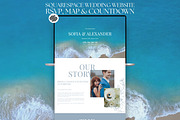 Squarespace Blue Wedding Website, a Squarespace Template by Sofia Designs (Thumbnail 1 of 7)