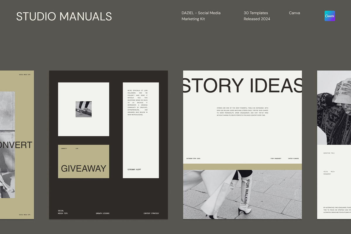 DAZIEL – Social Media Marketing Kit, a Social Media Template by Studio Manuals (Photo 4 of 8)