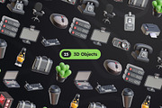 Office Stuff 3D Icons, an Object 3D Model by Rakata Studio (Thumbnail 5 of 7)