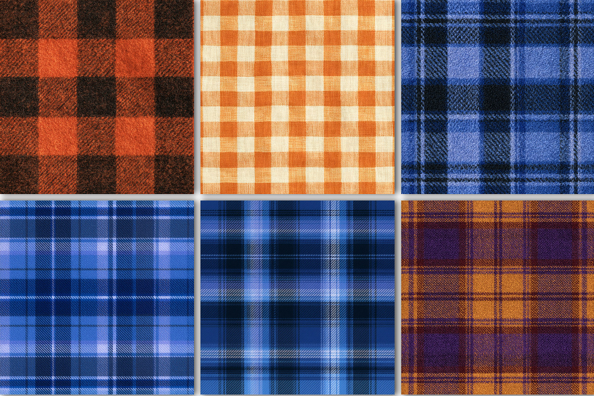 Halloween Digital Gingham Patterns, a Pattern Graphic by Black Bird Studio (Photo 4 of 6)