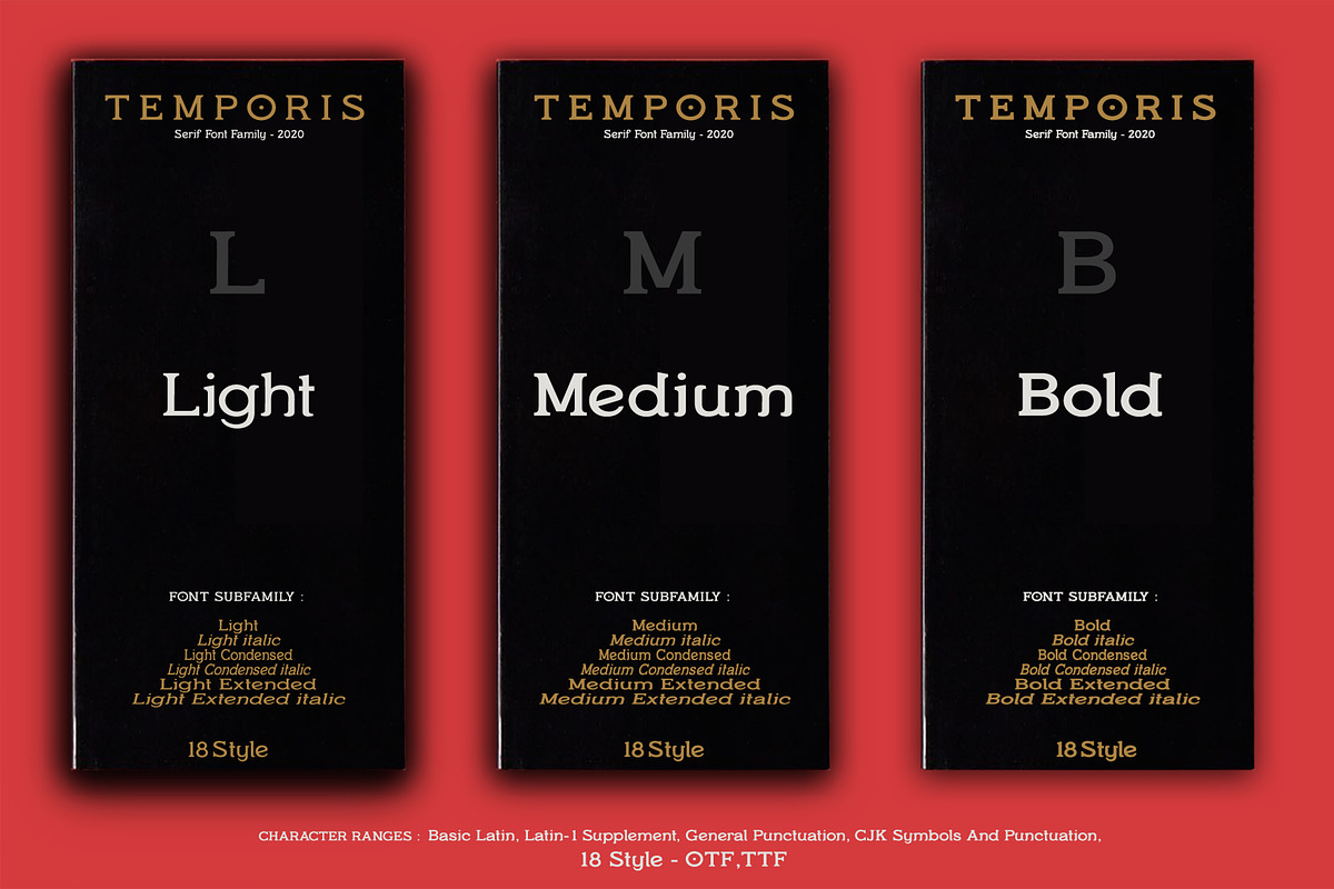 Temporis - Serif Font Family, a Serif Font by Artistic & Unique (Photo 7 of 13)