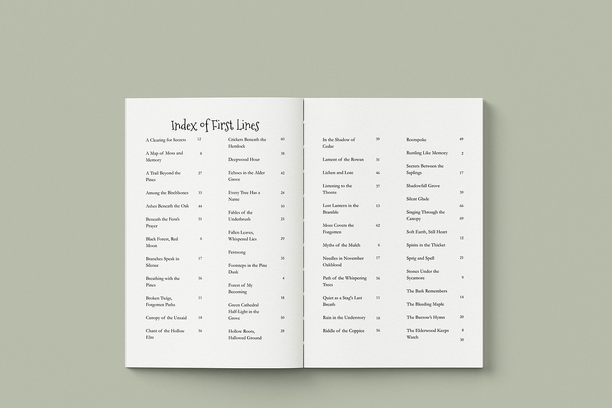 Illustrated Poetry Book Template, a Templates & Theme by Wilsonian Press (Photo 11 of 11)