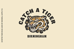 Old School Tiger Logo Bundle