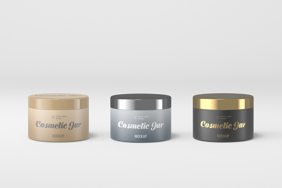 Cosmetic Jar Mockup #1, a Mask Mockup by Seven Lights (Photo 1 of 8)