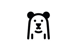 Minimalist Bear Logo Design, a Branding & Logo Template by Vectorium Studio