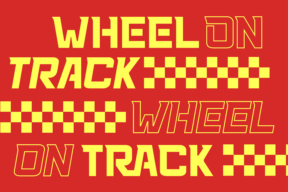 Racing 58 - Sport Racing Logo Font, a Sans Serif Font by Casloop Studio (Photo 3 of 9)
