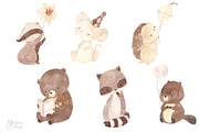 BOHO WOODLAND animals. Watercolor, an Animal Illustration by OlliArtDesign (Thumbnail 8 of 11)