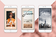 Rose Gold ANIMATED Instagram Stories, a Social Media Template by SilverStag Type Foundry (Thumbnail 11 of 19)