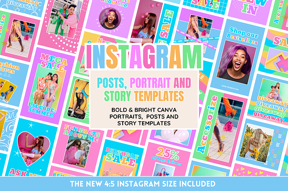Bold & Bright Instagram Templates preview 8