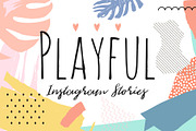 PLAYFUL Instagram Story Designs, a Social Media Template by NordWood (Thumbnail 1 of 5)