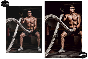 12 Fitness Club Photoshop Actions