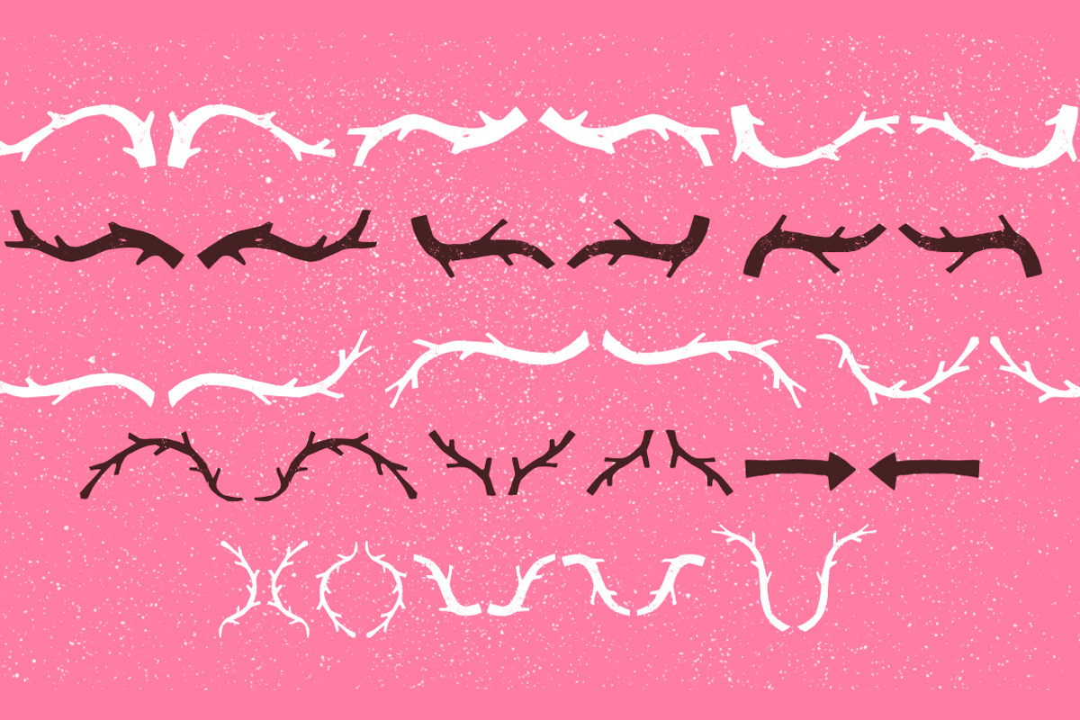Forest 2 / all set Dingbat / 4 fonts preview 4
