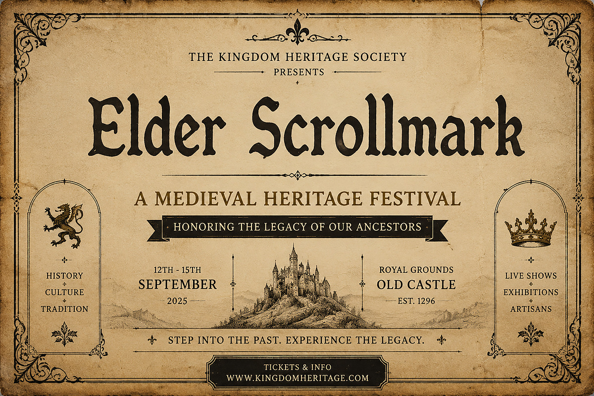 Elder Scrollmark – Blackletter Font, a Blackletter Font by Wow Magic (Photo 3 of 4)