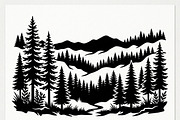 Majestic Pine Trees SVG, a Finance Illustration by Amazin_art (Thumbnail 21 of 41)