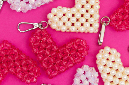 Handmade keychains in a heart shape., an Arts & Entertainment Photo by rorygez fresh