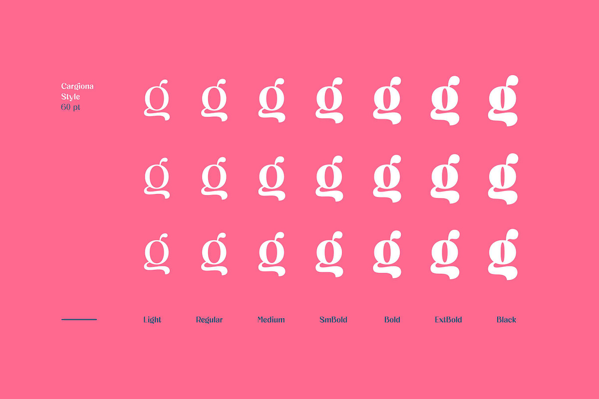 Cargiona - Sans Serif Font Family preview 8