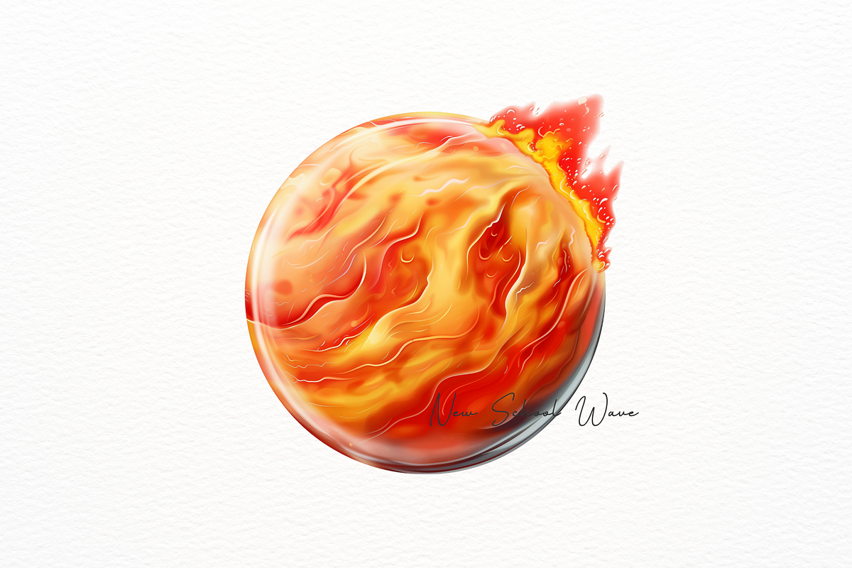 Hyperrealistic Watercolor Planet, an Object Illustration by New-School-Wave (Photo 2 of 5)