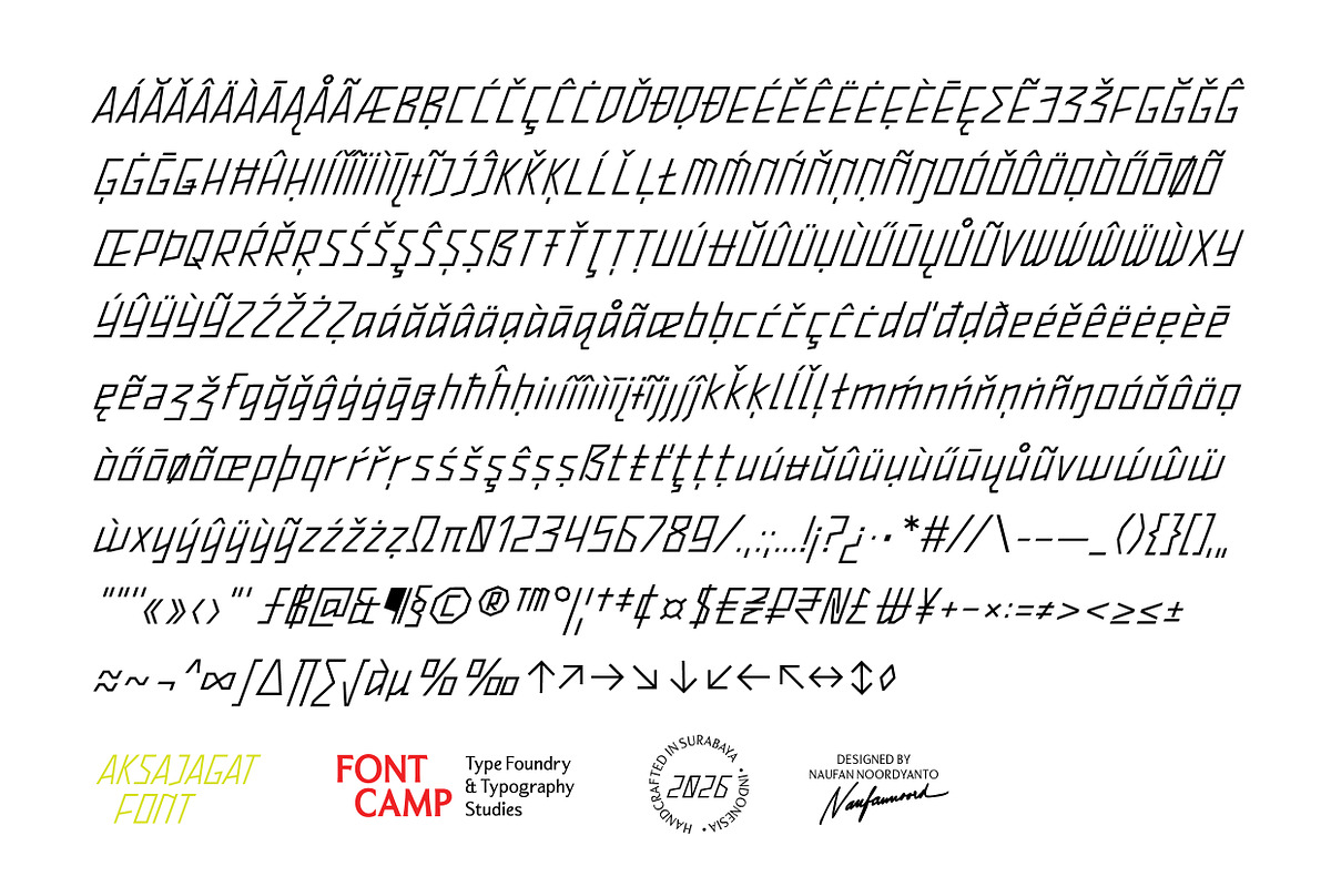 Aksajagat Font, a Sans Serif Font by Fontcamp Type Foundry (Photo 3 of 14)