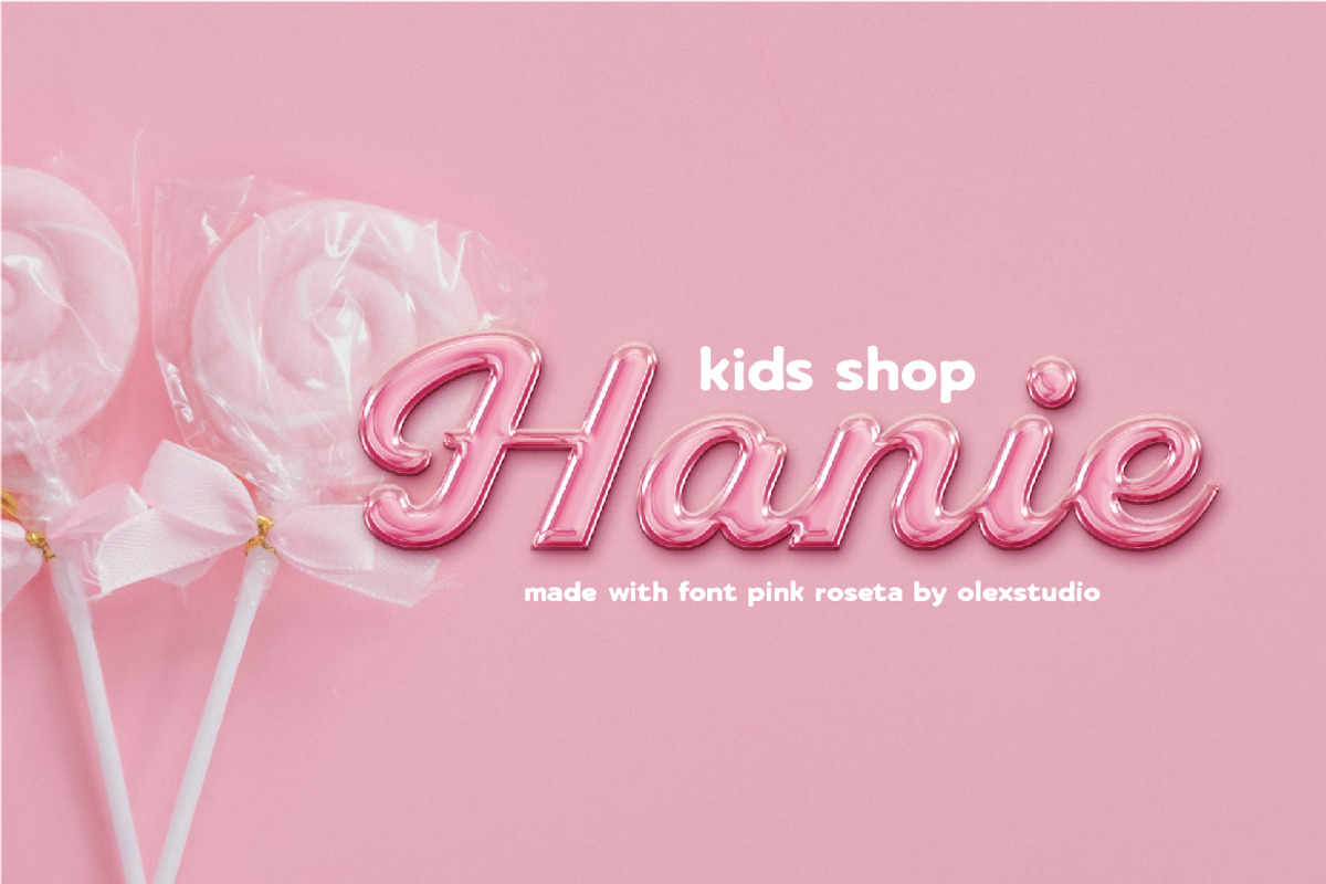 PINK ROSETA Typeface, a Script Font by Olexstudio (Photo 5 of 10)