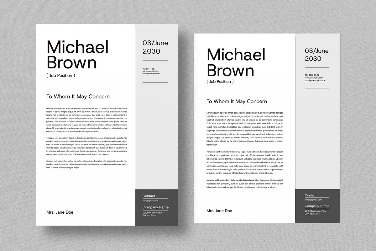 Resume & Cover Letter, a Resume Template by graphicook (Photo 2 of 3)
