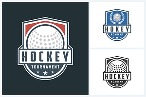 Field hockey logo sport design, a Branding & Logo Template by jundio studio