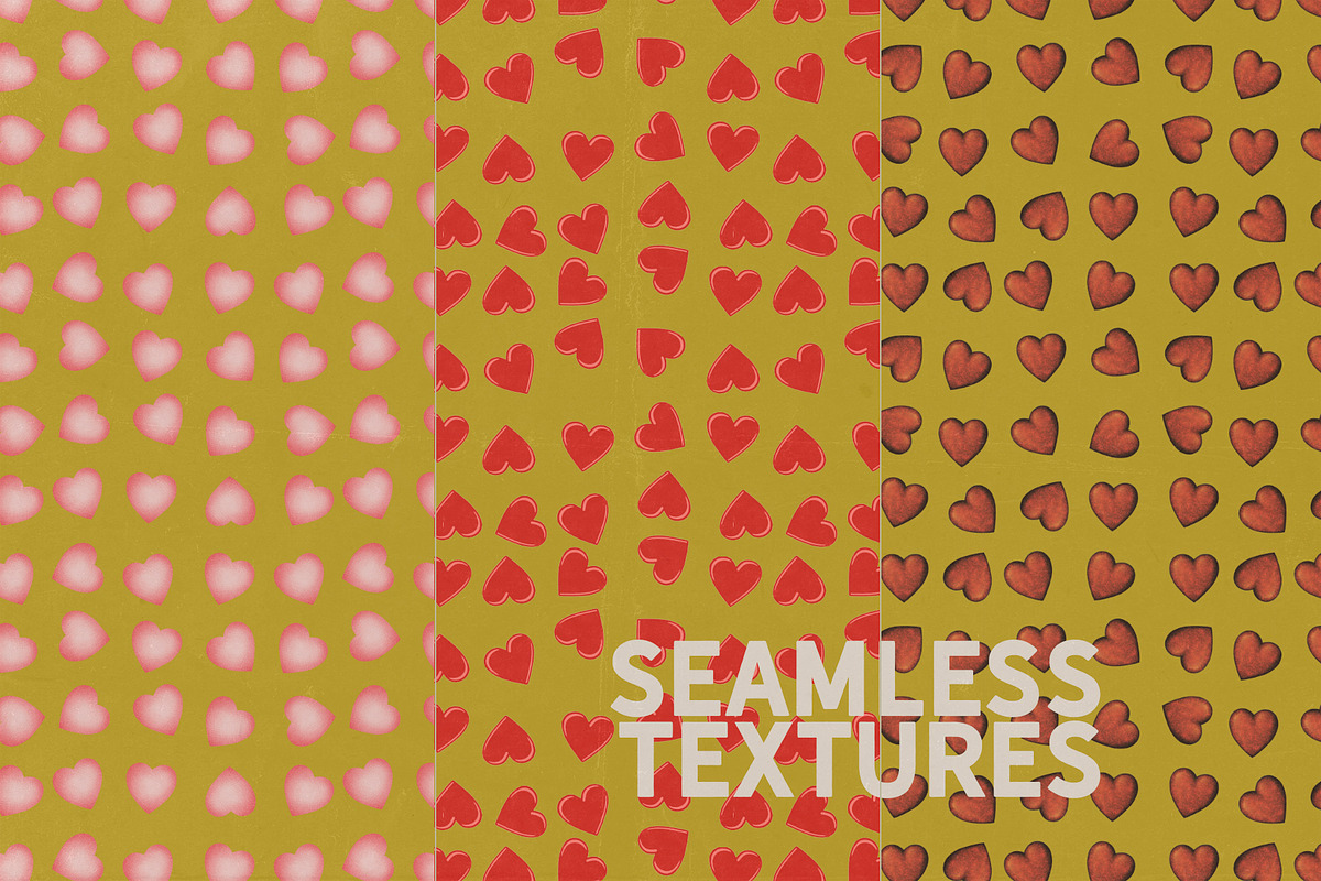 Valentines day RETRO Design SET, an Object Graphic by Alexiva (Photo 5 of 7)