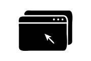 Browser icon design template, a Solid Icon by Sumberpangan (Thumbnail 1 of 3)