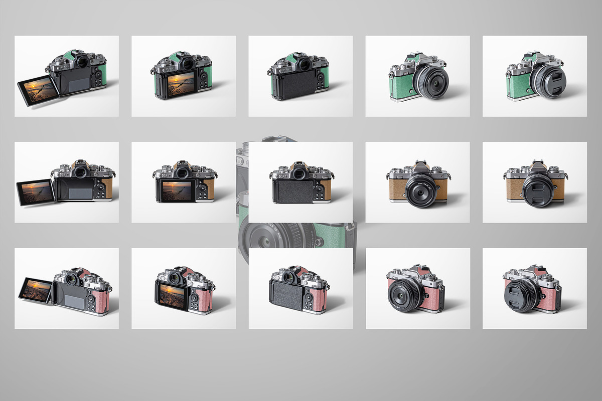 Retro Styled Mirrorless Mockup 5K, a Product Mockup by Zabiegala MP (Photo 3 of 8)